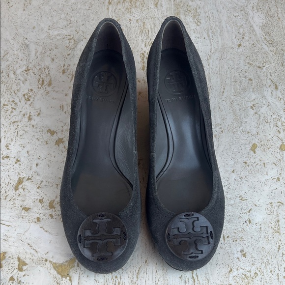 Tory Burch Shoes - Tory Burch SALLY-SPLIT SUEDE women’s size 8 made in Brazil wedge classic office